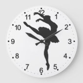 Silhouette of the Ballerina Große Wanduhr (Vorderseite)
