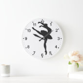 Silhouette of the Ballerina Große Wanduhr (Zuhause)
