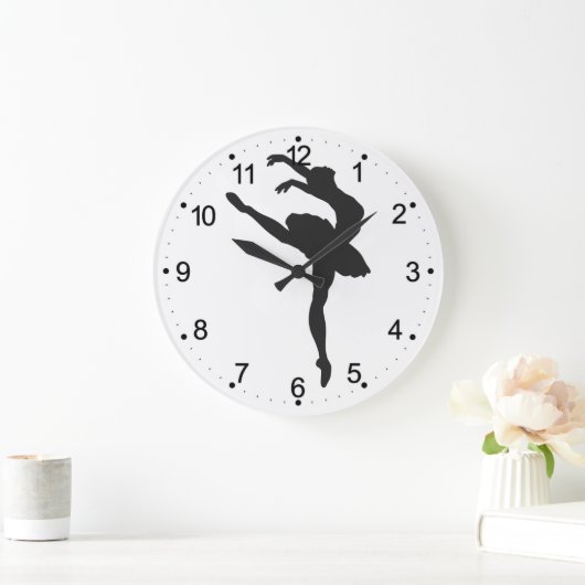 Silhouette of the Ballerina Große Wanduhr (Zuhause)