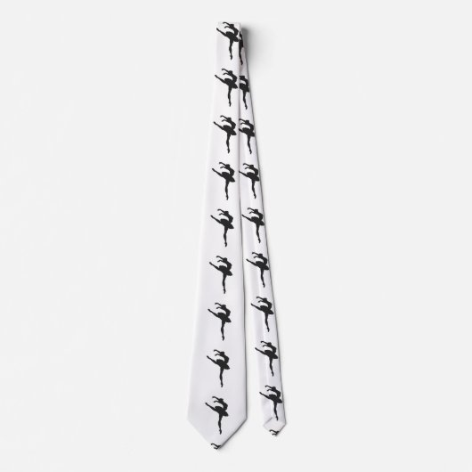 Silhouette of the Ballerina Krawatte (Vorderseite)