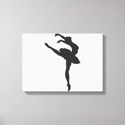 Silhouette of the Ballerina Leinwanddruck (Vorderseite)