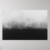 SILHOUETTE OF TREES WITH FOGS POSTER (Vorne)
