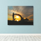 Silhouette on the Breakers Leinwanddruck (Insitu (Holzboden))