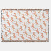 Silhouette Orange und White Zebra Decke (Vorderseite)