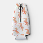 Silhouette Orange und White Zebra Flaschenkühler (Rückseite)