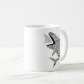 Silhouette Orca Kaffeetasse (VorderseiteRechts)