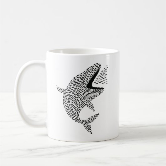 Silhouette Orca Kaffeetasse (Links)