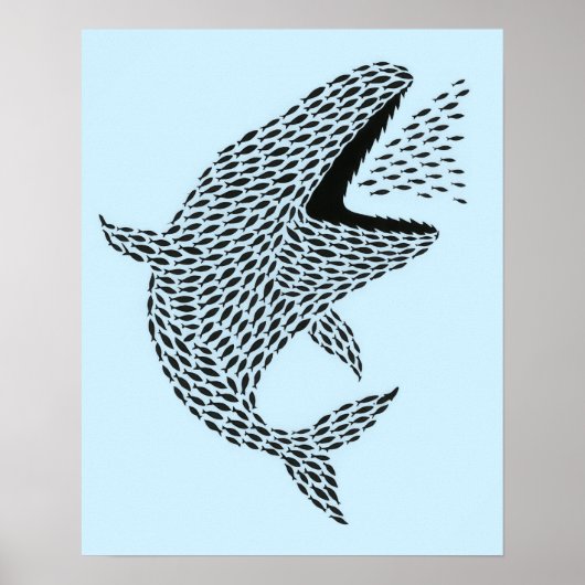 Silhouette Orca Poster (Vorne)