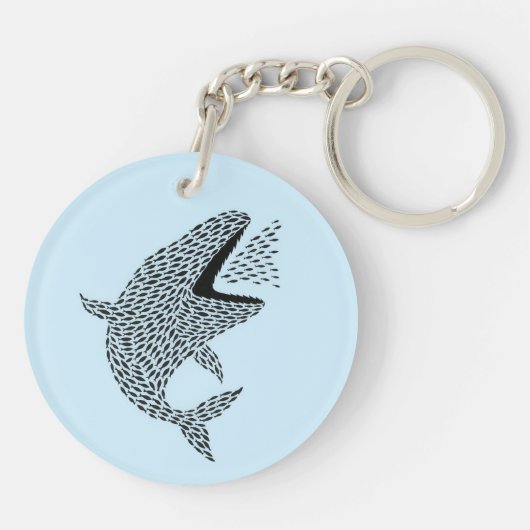 Silhouette Orca Schlüsselanhänger (Rückseite)
