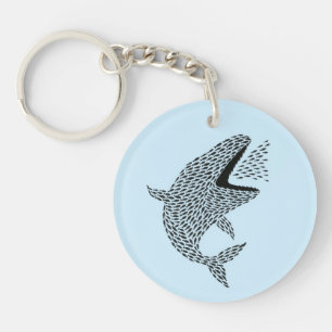 Silhouette Orca Schlüsselanhänger