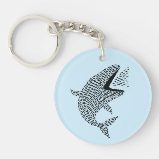Silhouette Orca Schlüsselanhänger (Vorderseite)
