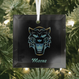 Silhouette Ornament Aus Glas