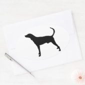 Silhouette Ovaler Aufkleber (Umschlag)