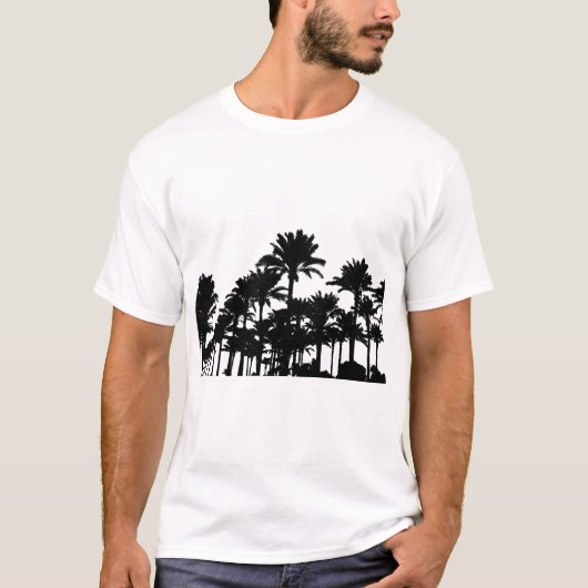 Silhouette Palmen T-Shirt (Vorderseite)
