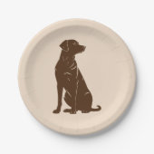 Silhouette Pappteller (Vorderseite)