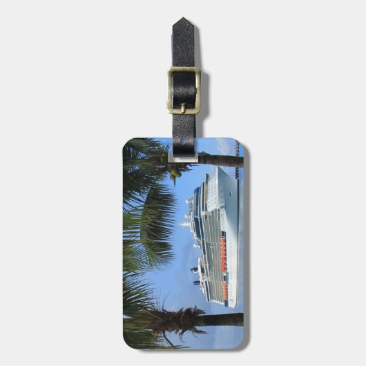 Silhouette Paradies Gepäckanhänger (Vorderseite vertikal)