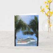 Silhouette Paradies Karte (Gelbe Blume)