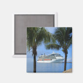 Silhouette Paradies Magnet (Vorderseite/Rückseite)