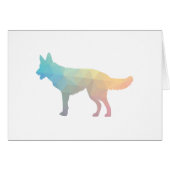 Silhouette-Pastell-Karte (Vorderseite (Horizontal))