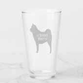 Silhouette Personalisiert Glas (Rückseite)