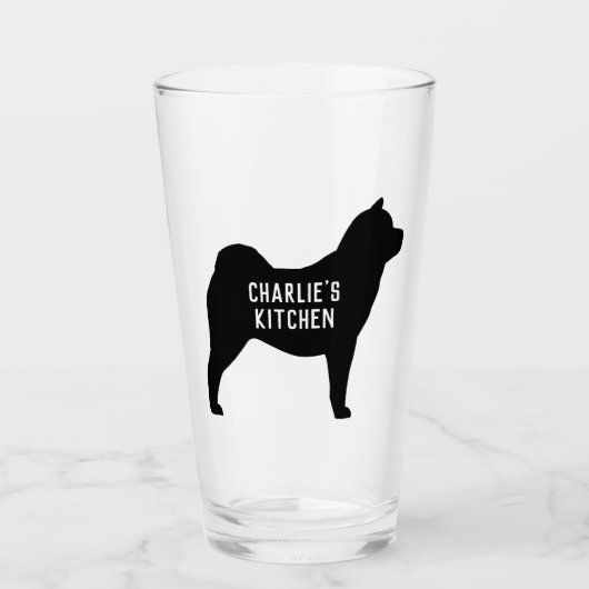 Silhouette Personalisiert Glas (Vorderseite)