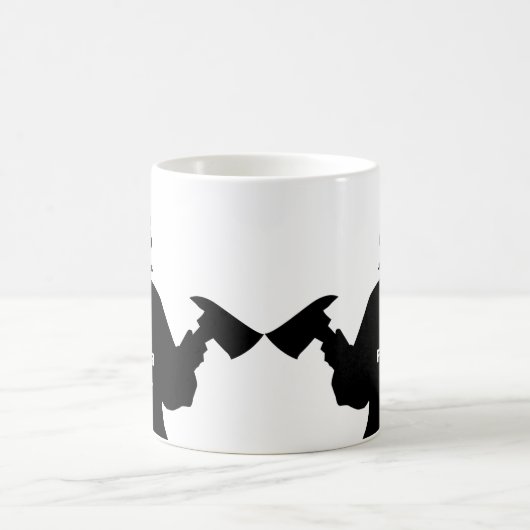Silhouette Personalisierte Feuerwehrruhestandsrege Kaffeetasse (Mittel)