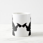 Silhouette Personalisierter Feuerwehrmann Kaffee T Kaffeetasse (Mittel)