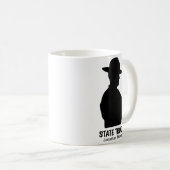 Silhouette Personalisierter Staat Trooper Kaffee T Kaffeetasse (VorderseiteRechts)