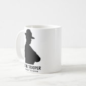 Silhouette Personalisierter Staat Trooper Kaffee T Kaffeetasse (Vorderseite Links)