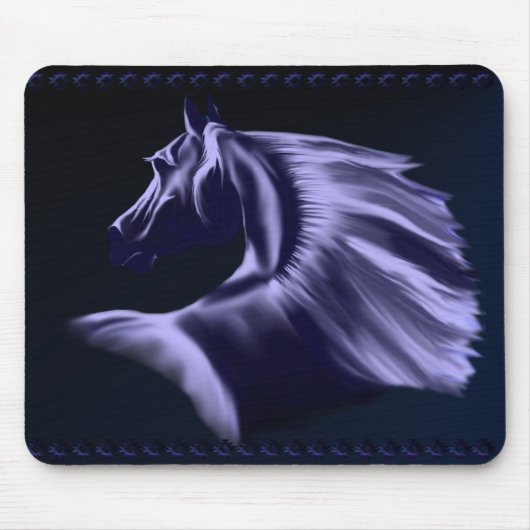 Silhouette-Pferd Mousepad (Vorne)