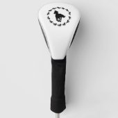 Silhouette Pferdedesign Golf Headcover (Vorderseite)