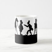 Silhouette: Pferdehändler Kaffeetasse (Mittel)