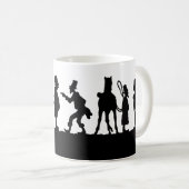 Silhouette: Pferdehändler Kaffeetasse (VorderseiteRechts)