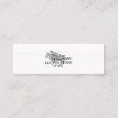 Silhouette-Pferdejockey - Farbe wählen Mini Visitenkarte (Vorderseite)