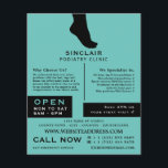 Silhouette, Podiatrie-Klinik, Podiatrist Flyer<br><div class="desc">Foot Silhouette,  Podiatrie-Klinik,  Podiatrist Werbung Flyer von der Business Card Store.</div>