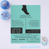 Silhouette, Podiatrie-Klinik, Podiatrist Flyer (Einzeln)