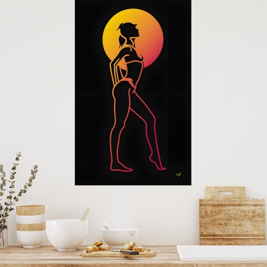 Silhouette Poster (Küche)