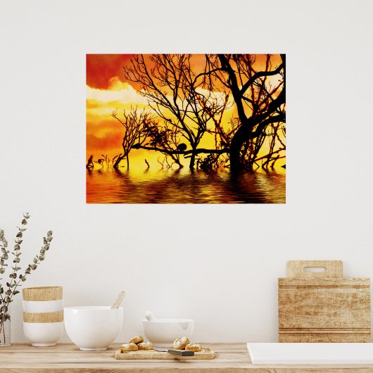 Silhouette Poster (Küche)