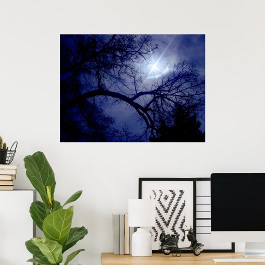 Silhouette-Poster für Wall-Size-Bäume Poster (Heimbüro)
