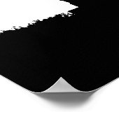 Silhouette-Poster-Statue Poster (Ecke)