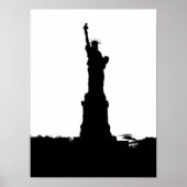 Silhouette-Poster-Statue Poster (Vorne)