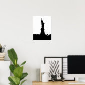 Silhouette-Poster-Statue Poster (Heimbüro)