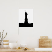 Silhouette-Poster-Statue Poster (Küche)
