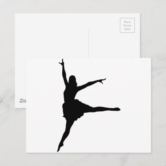 Silhouette Postkarte (Vorne/Hinten)