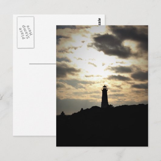 Silhouette Postkarte (Vorne/Hinten)