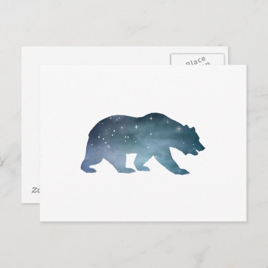 Silhouette Postkarte (Vorne/Hinten)