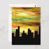 Silhouette Postkarte (Vorne/Hinten)