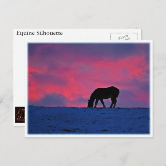 Silhouette Postkarte (Vorne/Hinten)