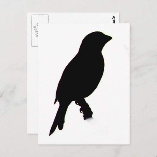 Silhouette Postkarte (Vorne/Hinten)