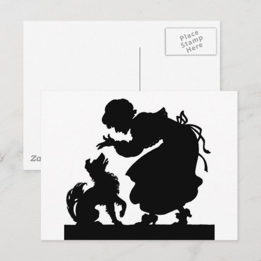 Silhouette Postkarte (Vorne/Hinten)
